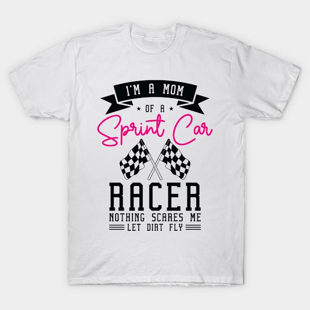 Sprint Car Dirt Track Racing T-Shirt by Tom´s TeeStore